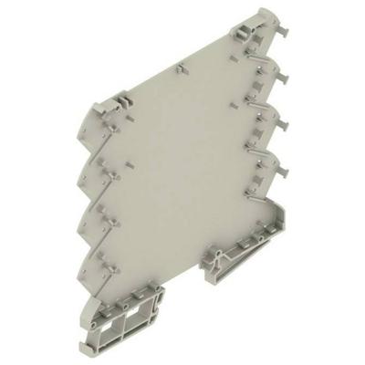 Weidmüller CH20M6 BP 4P-4P BUS GY LF 1 1261516 DIN-rail-behuizing basiselement Gesloten, Voor DIN-rail montage 6.1 x 110.7 Kunststof Grijs 50 stuk(s)
