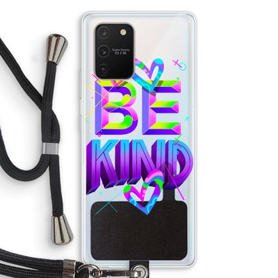 Be Kind: Samsung Galaxy S10 Lite Transparant Hoesje met koord
