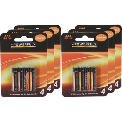 Powerful Batterijen - AAA type - 24x stuks - Alkaline