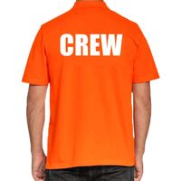 Crew poloshirt oranje voor heren