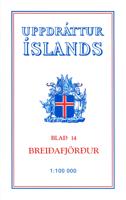 Wandelkaart - Topografische kaart 14 Atlaskort Breidafjordur | Ferdakort Wandelkaart - Topografische kaart 14 Atlaskort Breidafjordur | Ferdakort