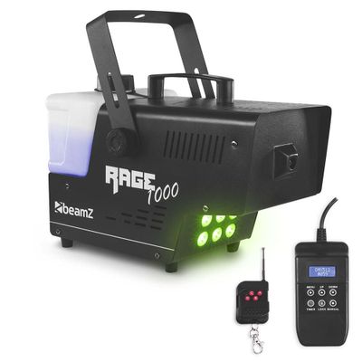 BeamZ Rage 1000LED rookmachine met RGB licht & draadloze afstandsbediening