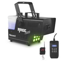 Beamz Rage 1000LED rookmachine met RGB licht & draadloze afstandsbediening