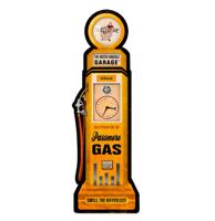 The Busted Knuckle Garage Passmore Gas Pump Zwaar Metalen Bord