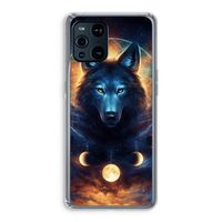 Wolf Dreamcatcher: Oppo Find X3 Transparant Hoesje Wolf Dreamcatcher: Oppo Find X3 Transparant Hoesje