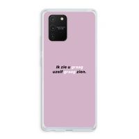 uzelf graag zien: Samsung Galaxy S10 Lite Transparant Hoesje