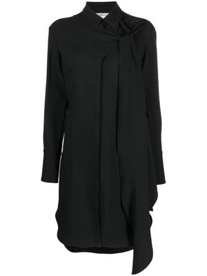 Victoria Beckham robe-chemise à col pointu - Noir Victoria Beckham robe-chemise à col pointu - Noir