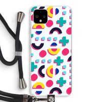 8-bit N°2: Pixel 4 XL Transparant Hoesje met koord