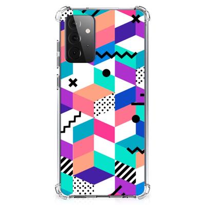 Samsung Galaxy A72 4G/5G Shockproof Case Blokken Kleurrijk Samsung Galaxy A72 4G/5G Shockproof Case Blokken Kleurrijk