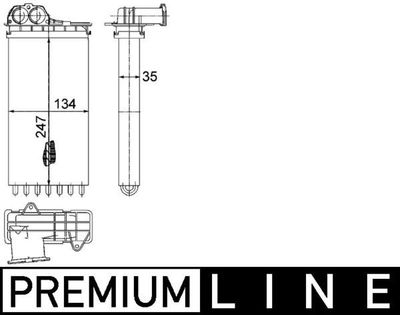 Kachelradiateur, interieurverwarming AH194000P
