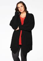 Yoek Cardigan teddy | Zwart | Maat 54/56