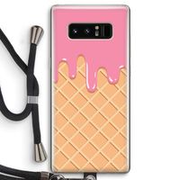Ice cream: Samsung Galaxy Note 8 Transparant Hoesje met koord Ice cream: Samsung Galaxy Note 8 Transparant Hoesje met koord