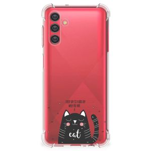 Samsung Galaxy A13 5G | A04s Stevig Bumper Hoesje Cat Good Day