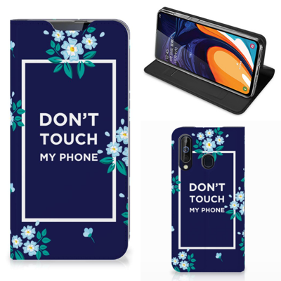 Samsung Galaxy A60 Design Case Flowers Blue DTMP Samsung Galaxy A60 Design Case Flowers Blue DTMP