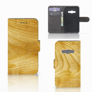 Samsung Galaxy Xcover 3 | Xcover 3 VE Book Style Case Licht Hout