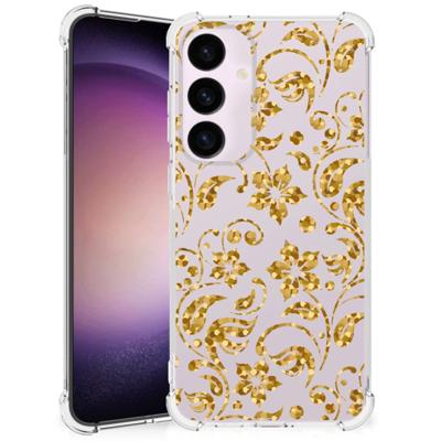 Samsung Galaxy S24 Plus Case Gouden Bloemen Samsung Galaxy S24 Plus Case Gouden Bloemen