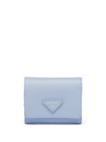 Prada portefeuille en cuir Saffiano à logo - Bleu