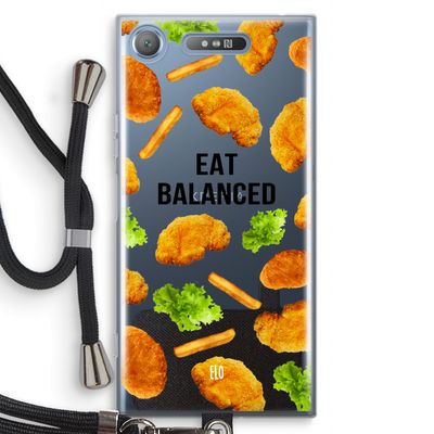 Eat Balanced: Sony Xperia XZ1 Transparant Hoesje met koord