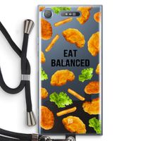 Eat Balanced: Sony Xperia XZ1 Transparant Hoesje met koord