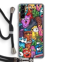 Vexx Mixtape: Samsung Galaxy S21 Plus Transparant Hoesje met koord