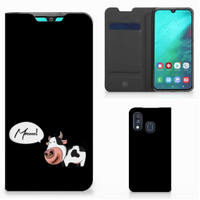 Samsung Galaxy A40 Magnet Case Cow - thumbnail