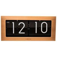 NeXtime klok 5198co Big Flip, 16,7x36 cm, Flip-over, Copper/ Black