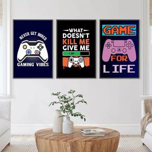 Posters - NEVER GET BORED GAMING VIBES / Set van 3