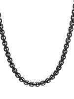 David Yurman collier Chain 7.3 mm en acier inoxydable et argent - thumbnail