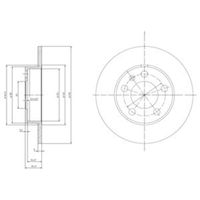 Delphi Diesel Remschijf BG3034C