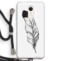 Pluim: Xiaomi Redmi 5 Transparant Hoesje met koord