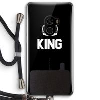 King zwart: Xiaomi Mi Mix 2 Transparant Hoesje met koord