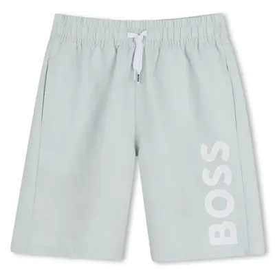 Hugo Boss Logo Zwembroek Kids Lichtgroen - Maat 11/12 jaar - Kleur: Lichtgroen | Soccerfanshop