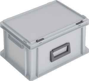Lockweiler Kunststof koffer | L400xB300xH233 mm PP 1 greep | schuifsluiting grijs 20 l | 1 stuk - PC20-139. 220.110. 118 PC20-139. 220.110. 118