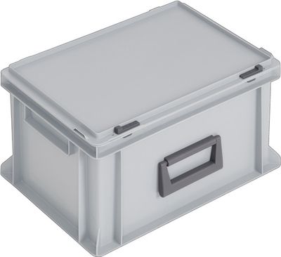 Lockweiler Kunststof koffer | L400xB300xH233 mm PP 1 greep | schuifsluiting grijs 20 l | 1 stuk - PC20-139. 220.110. 118 PC20-139. 220.110. 118