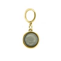 Qoss Kettinghanger Sylvia 12 mm Mosgroen | Goud