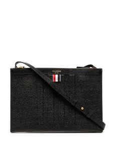 Thom Browne sac porté épaule à texture grainée - Noir