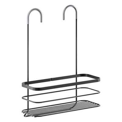 Metaltex doucherek 28x14x38 cm zwart/metaal