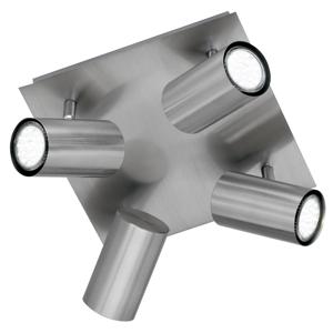 Trio Moderne plafondspotSeries 8024 4-lichts nikkel mat - 802430407