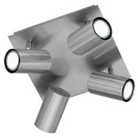 Trio Moderne plafondspotSeries 8024 4-lichts nikkel mat - 802430407