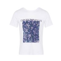 Armani T-shirt beachwear wit met Air print