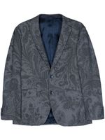 ETRO blazer à motif cachemire - Bleu - thumbnail