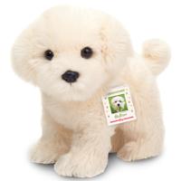 Knuffeldier hond Maltezer - pluche stof - premium kwaliteit knuffels - 23 cm - wit