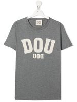 Douuod Kids t-shirt à logo imprimé - Gris