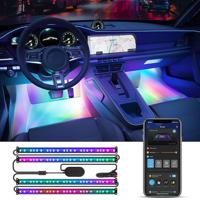 Govee RGBIC Interior Car Lights Slimme strookverlichting Bluetooth - thumbnail