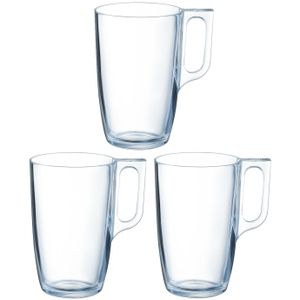 Arcoroc Theeglazen Ceylon - 18x - transparant glas - 6 x 10 cm - 400 ml