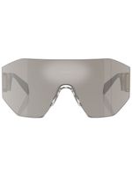 Versace Eyewear lunettes de soleil à monture oversize - Gris