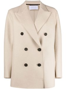 Harris Wharf London manteau croisé en laine vierge - Tons neutres