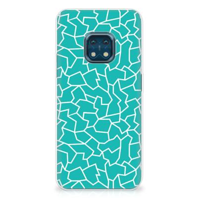 Nokia XR20 | Hoesje maken | Cracks Blue