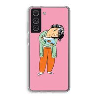 Visknuffel: Samsung Galaxy S21 FE Transparant Hoesje Visknuffel: Samsung Galaxy S21 FE Transparant Hoesje