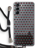Hartjes: Samsung Galaxy S21 Transparant Hoesje met koord